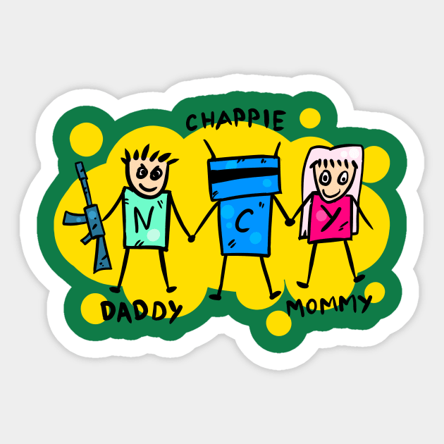 Chappie Sticker by vanpaul54